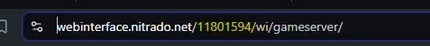 Finding Server ID in Nitrado URL